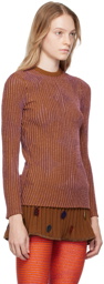 ANDREJ GRONAU SSENSE Exclusive Brown & Pink Sweater