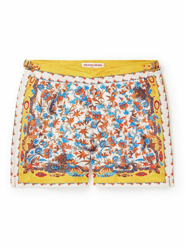 Photo: Orlebar Brown - Bulldog Mid-Lengh Printed Recycled-Shell Swim Shorts - Multi