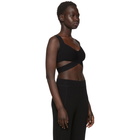 T by Alexander Wang Black Visible Straps Bralette