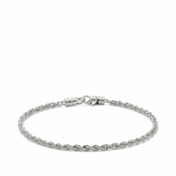 Photo: Tom Wood Rope Bracelet in Silver