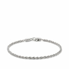 Tom Wood Rope Bracelet in Silver