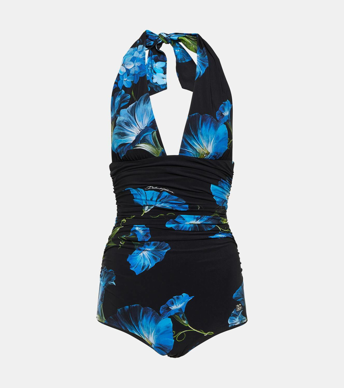 ZIMMERMANN Ruched Cutout Halterneck Swimsuit | THE OUTNET