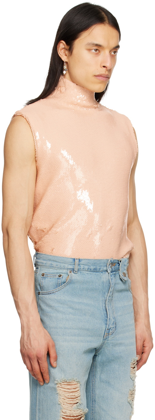 EGONlab Pink Sequin Turtleneck