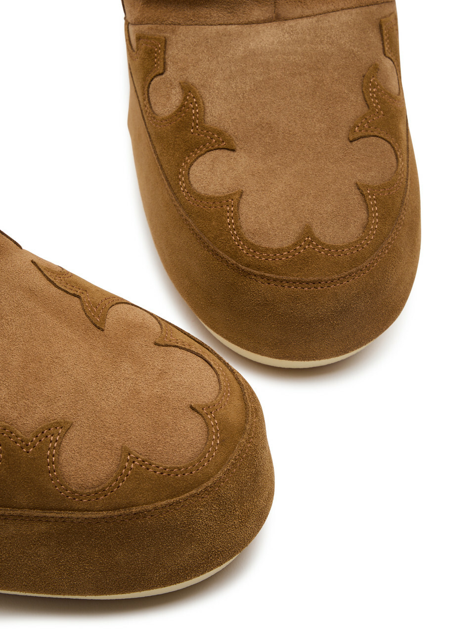 Moon Boot Icon Padded Suede Mid-calf Snow Boots Tan 3941