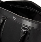 Mulberry - Leather-Trimmed Nylon-Twill Holdall - Black