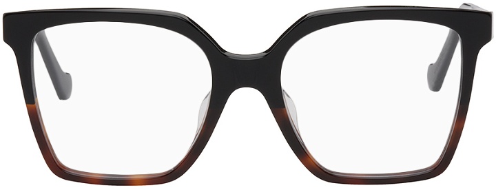 Photo: LOEWE Black & Tortoiseshell Square Glasses
