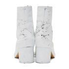 Maison Margiela SSENSE Exclusive Black White-Out Tabi Boots