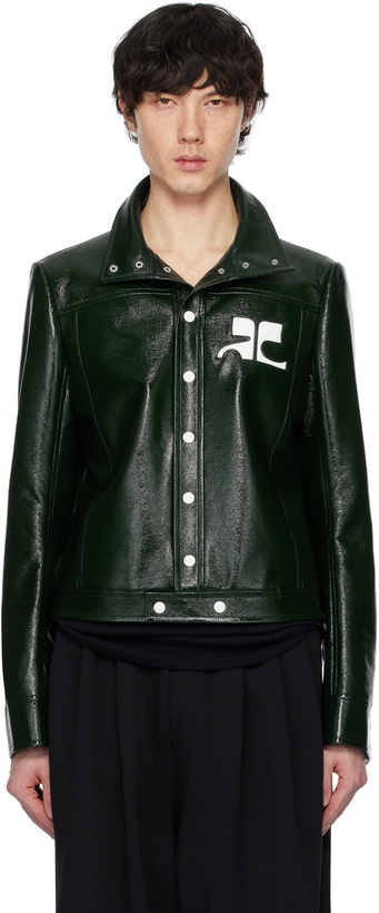 Photo: Courrèges Green Reedition Vinyl Jacket