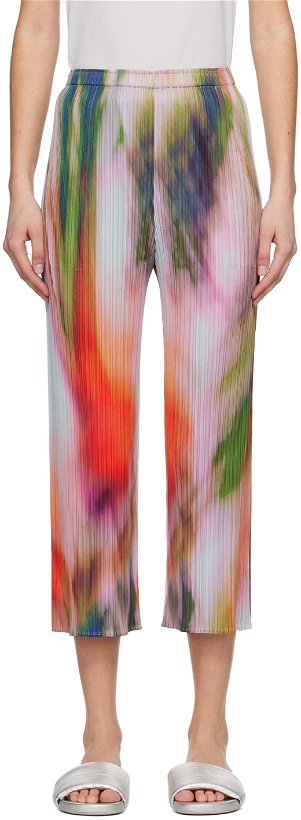 Photo: PLEATS PLEASE ISSEY MIYAKE Multicolor Turnip & Spinach Pants