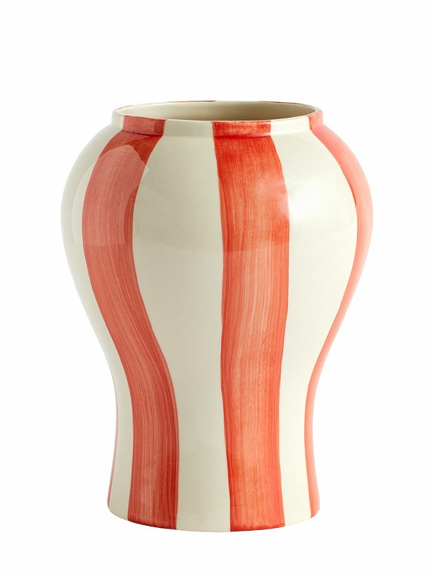 Photo: HAY - Sobremesa Small Red Striped Vase
