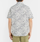 Albam - Printed Cotton-Poplin Shirt - Men - Blue