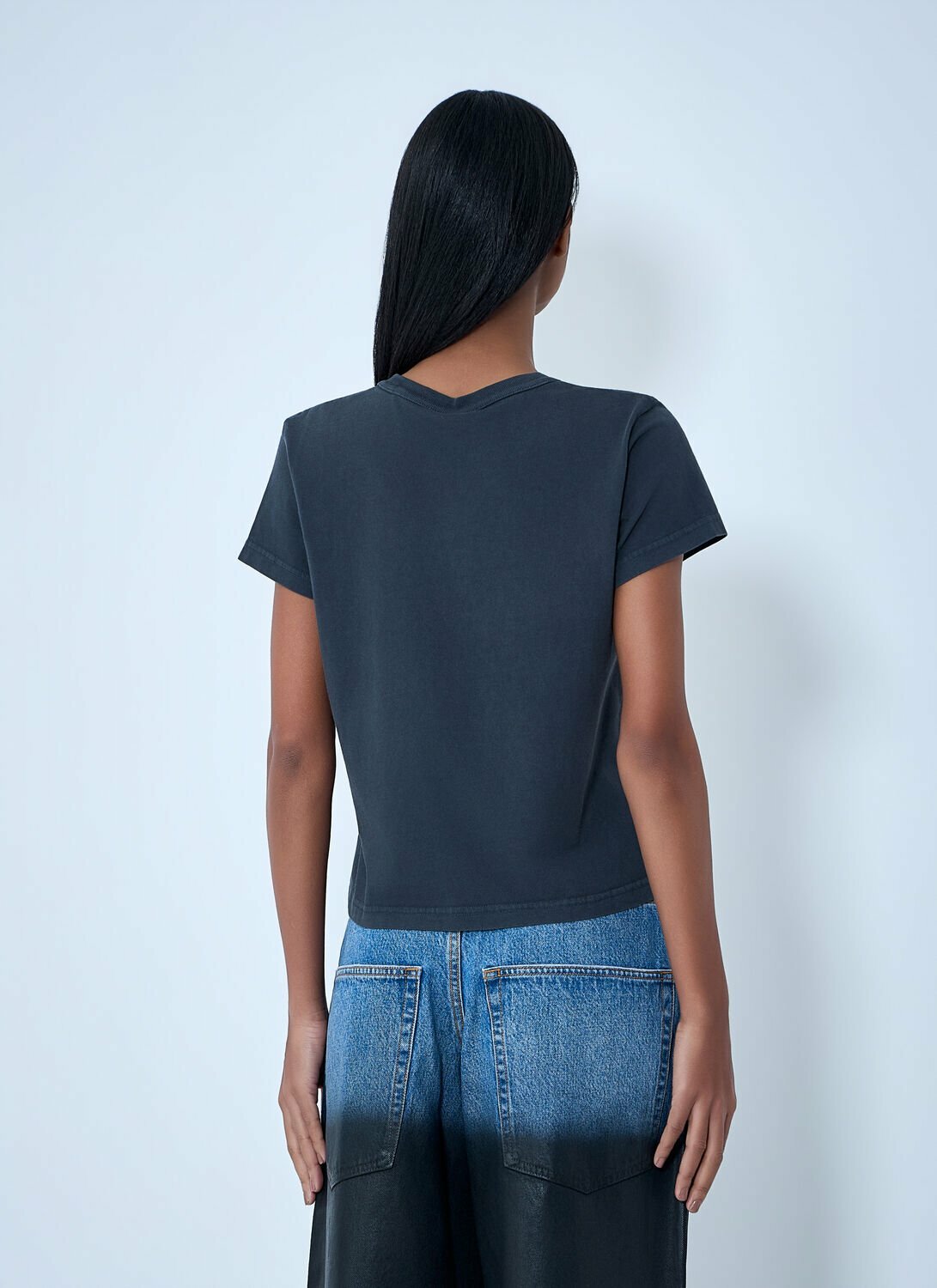 Alexander Wang Logo Motif Crewneck T-Shirt