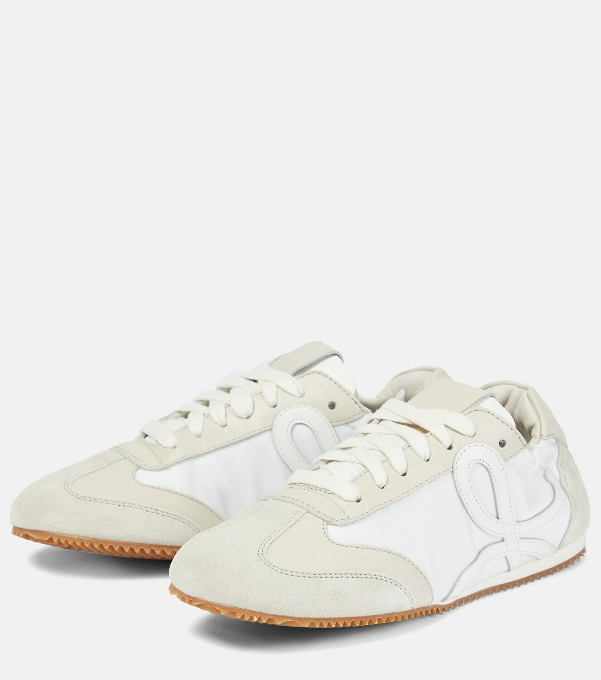 Loewe - Ballet Runner leather and suede sneakers Loewe