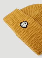 Logo Patch Beanie Hat in Yellow