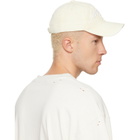Acne Studios Off-White Embroidered Logo Cap