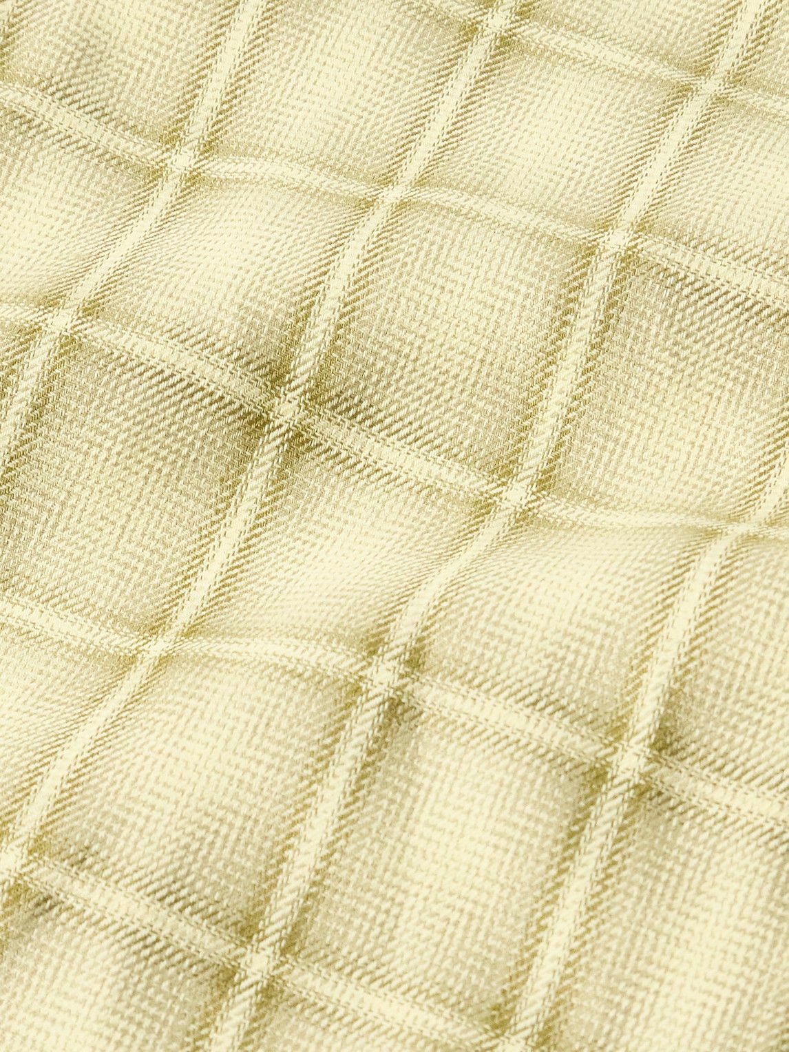 Séfr - Ignacio Camp-Collar Checked Cotton and Linen-Blend Shirt - Yellow