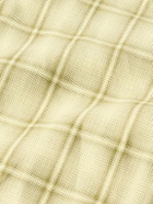 Séfr - Ignacio Camp-Collar Checked Cotton and Linen-Blend Shirt - Yellow