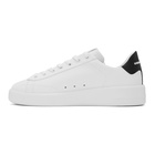 Golden Goose White and Black Superstar Sneakers