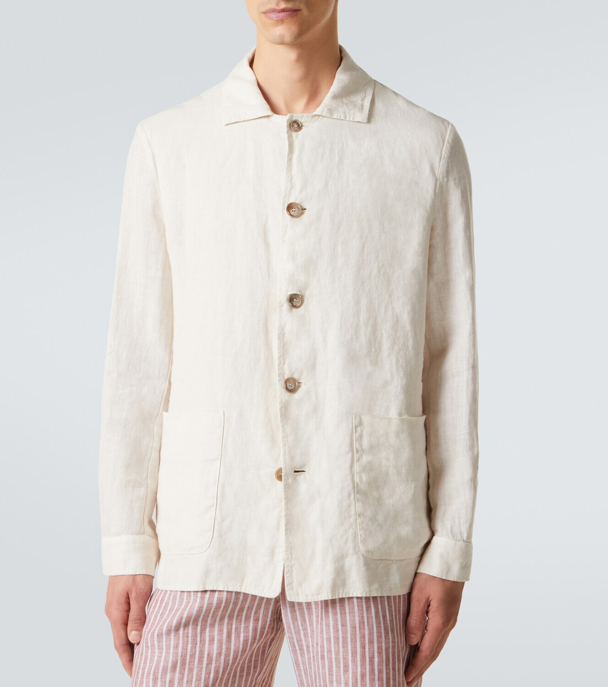 Fedeli Oxford linen jacket