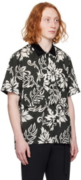 sacai Black & White Floral Shirt