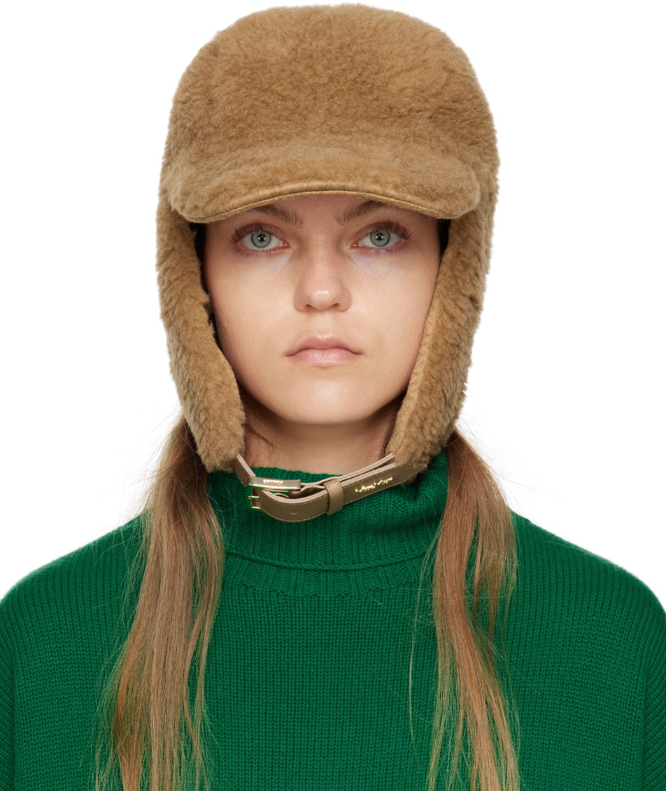 Max Mara Tan Piroga Cap Max Mara