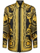 VERSACE Informal Printed Silk Twill Shirt