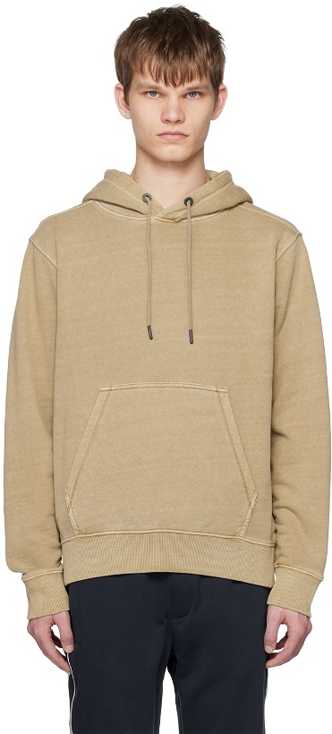 Photo: BOSS Tan Relaxed-Fit Hoodie