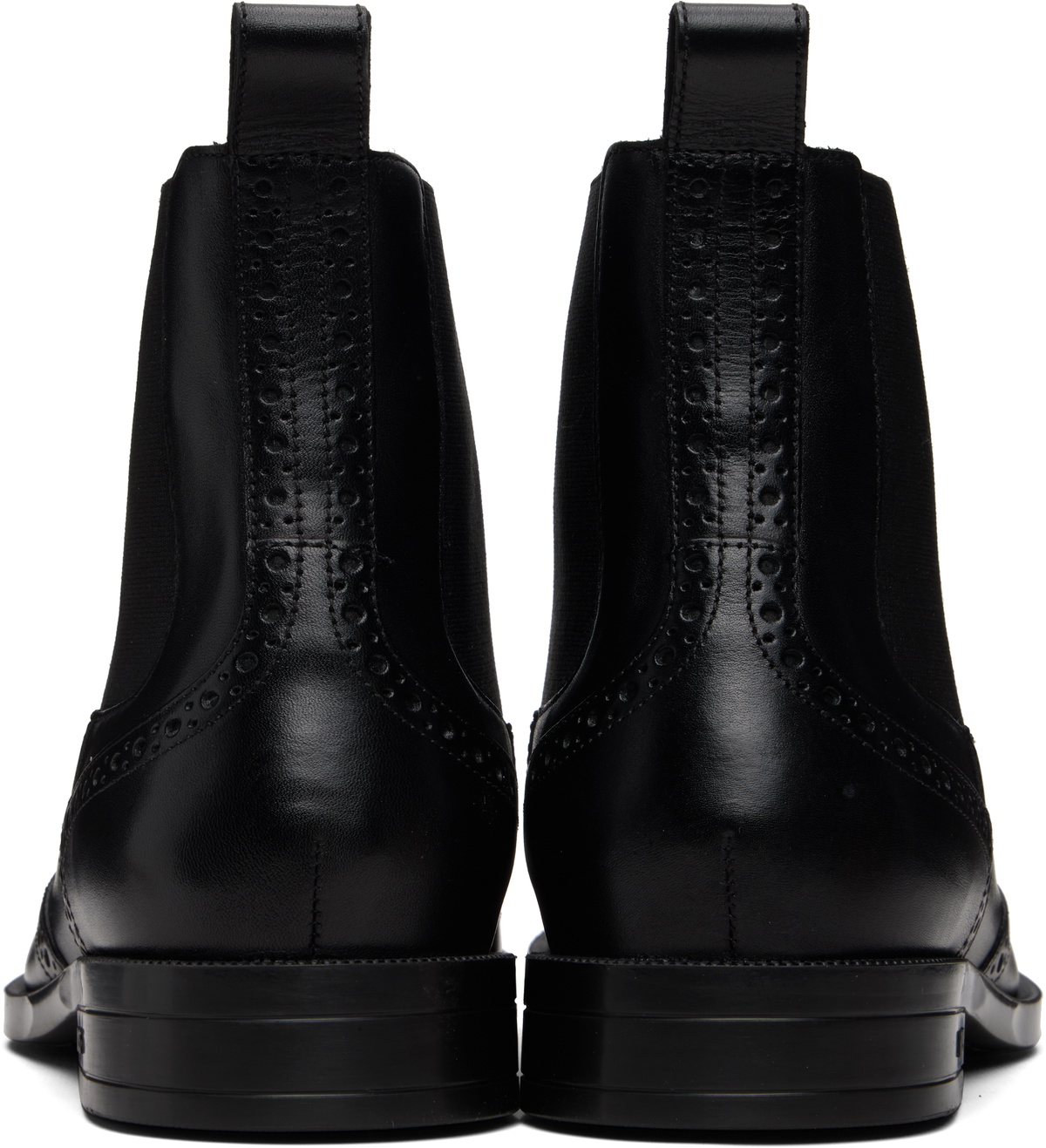 BOSS Black Leather Chelsea Boots