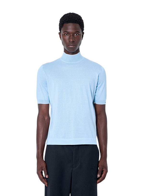 Photo: Prada Ribbed Turtleneck T-Shirt