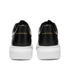 Alexander McQueen Men's Heel Tab Wedge Sole Sneakers in Black