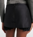 Magda Butrym Ruffled wool and silk skort