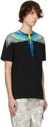 Marcelo Burlon County of Milan Black & Blue Wings T-Shirt