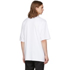 Burberry White Logo Cut-Out T-Shirt