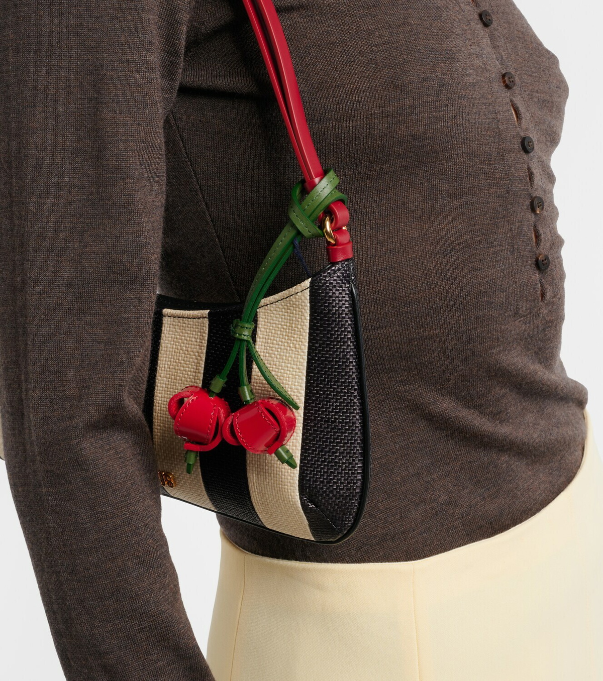 Jacquemus Les Cerises Small leather bag charm