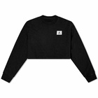 Air Jordan Women's Long Sleeve Crop T-Shirt in Black