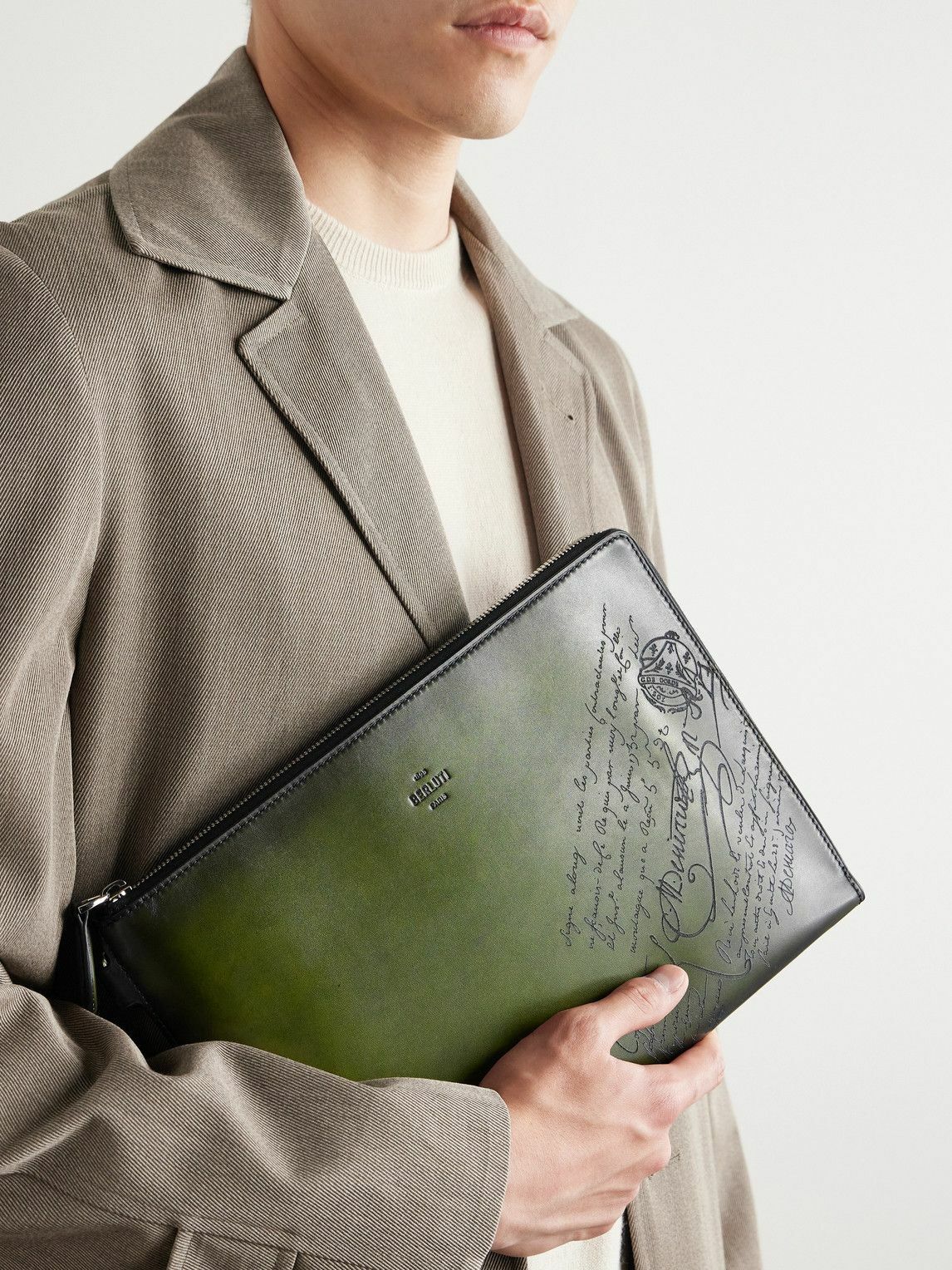 Berluti - Nino Scritto Venezia Leather Pouch Berluti