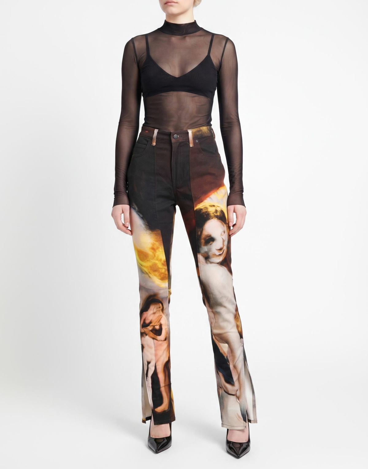 Mugler Womens Jeans in Black
