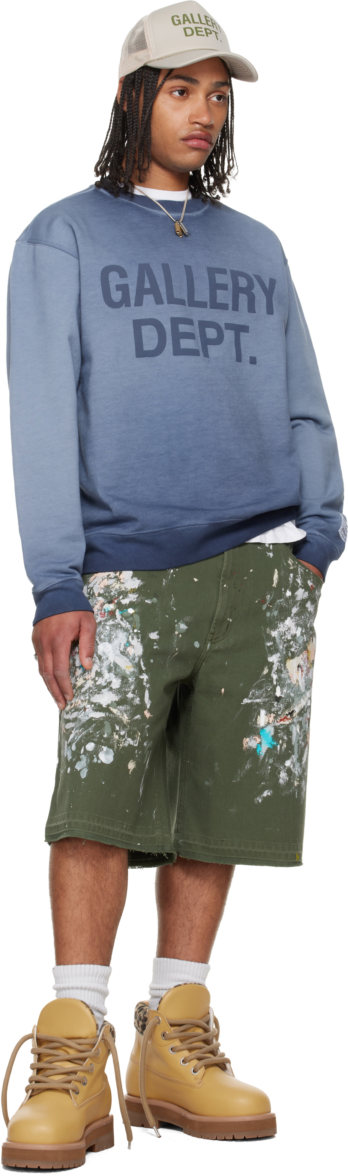 Gallery Dept. Green Platoon Painter Shorts