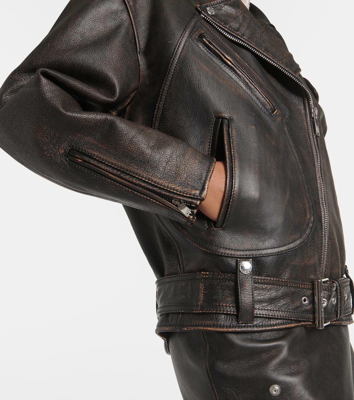 McQueen Leather biker jacket