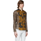 Dries Van Noten Multicolor Animal and Floral Print Shirt