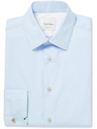 Paul Smith - Stretch Cotton-Blend Poplin Shirt - Blue