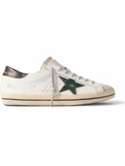 Golden Goose - Super-Star Distressed Leather and Suede Sneakers - White