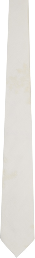 Photo: OUR LEGACY Off-White Embroidered Tie