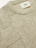 Folk - Olio Jacquard-Knit Sweater - Neutrals