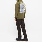 Maharishi Men's Warhol Tiger Embroidered Hoody in Olive