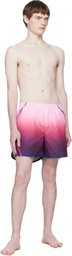 Casablanca Pink Gradient Printed Swim Shorts