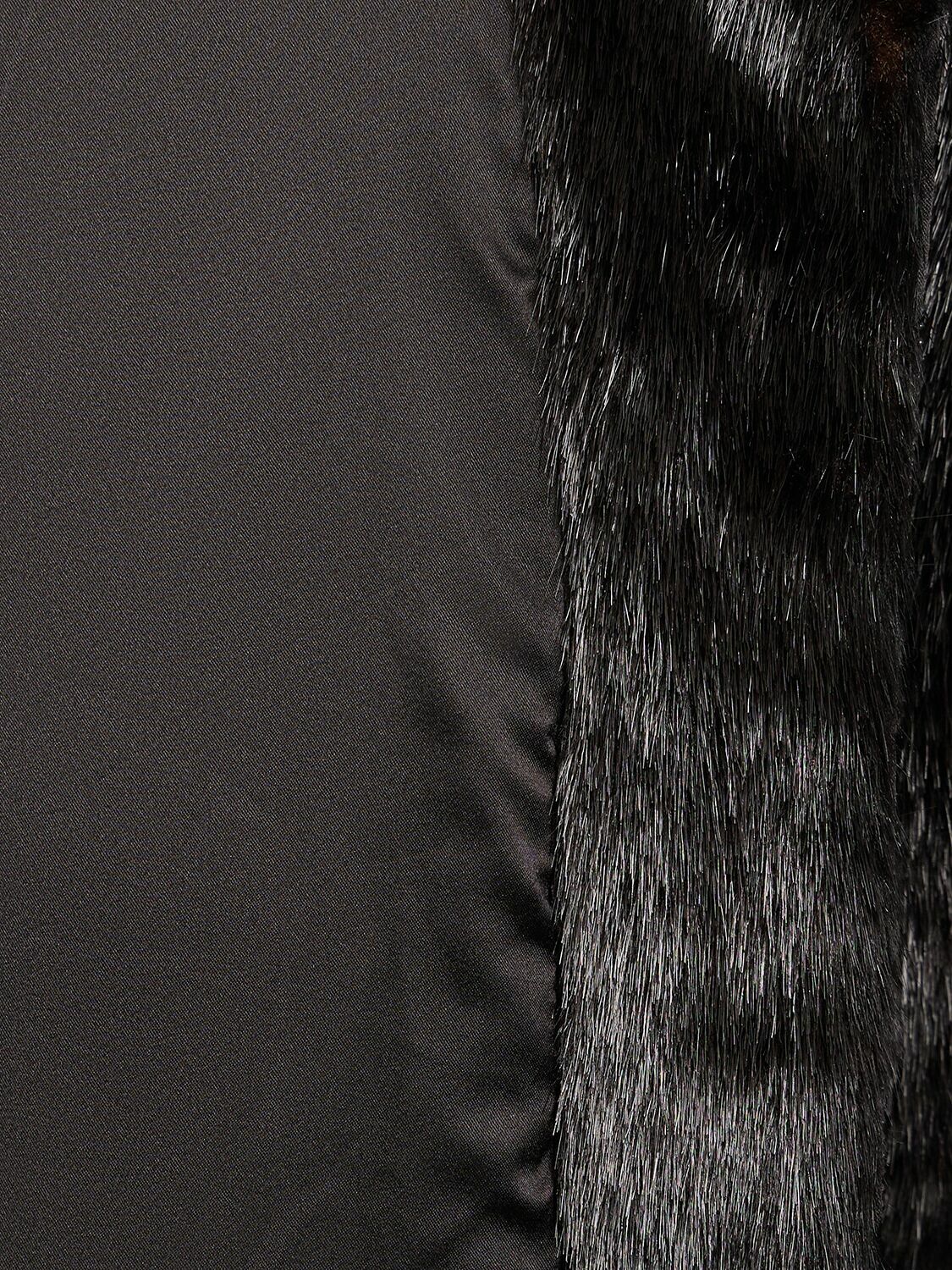 THE FRANKIE SHOP Scott Faux Fur Bomber Jacket