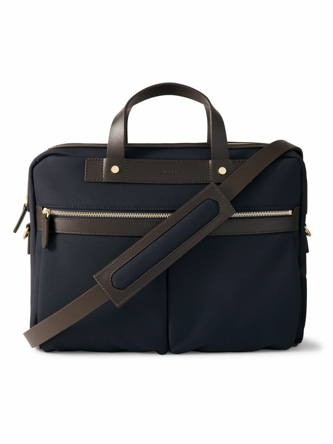 Photo: Mismo - M/S Office Leather-Trimmed Recycled-Shell Briefcase