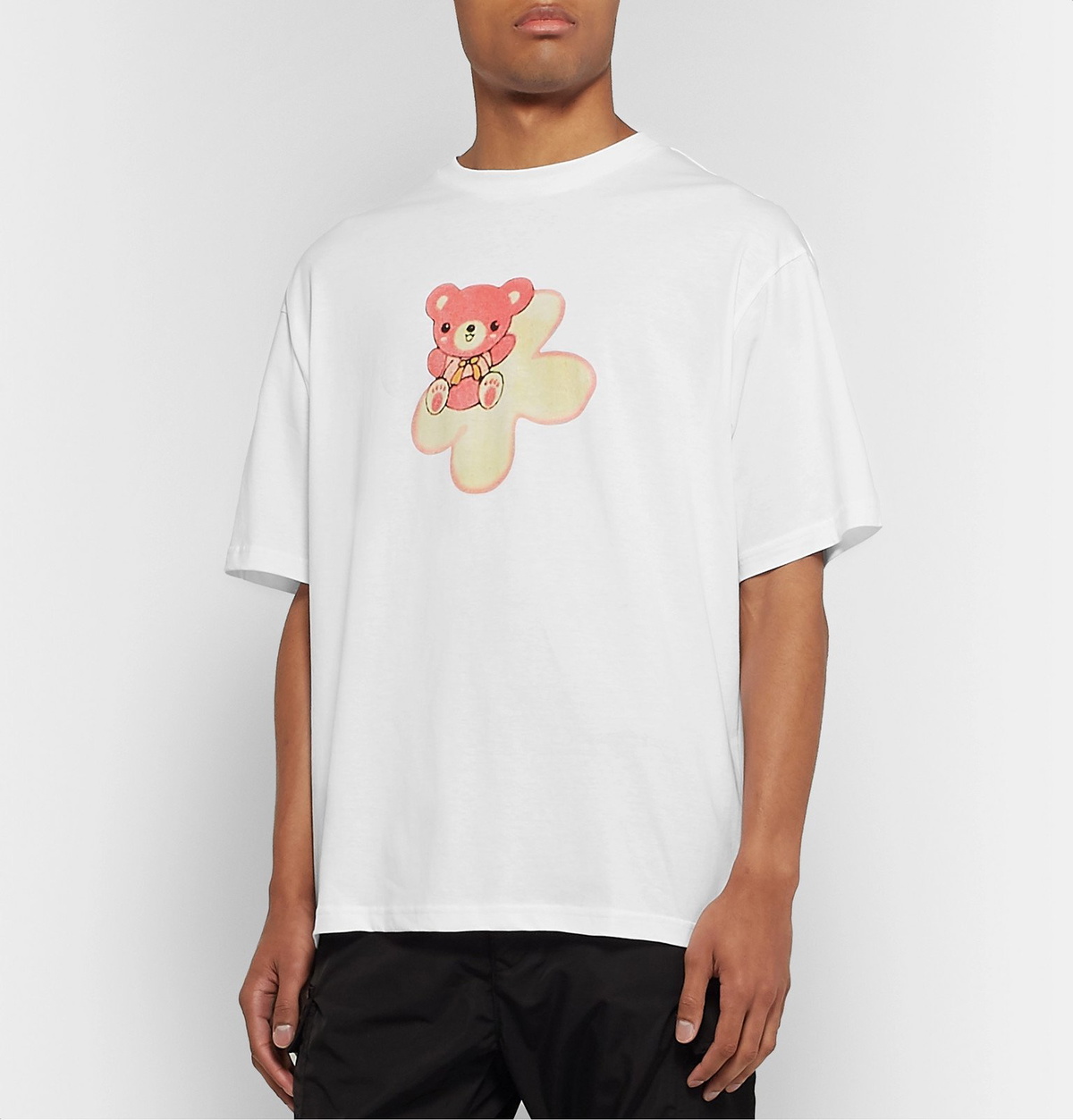 Resort Corps - Oversized Printed Cotton-Jersey T-Shirt - White