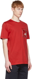 Moncler Red Cotton T-Shirt